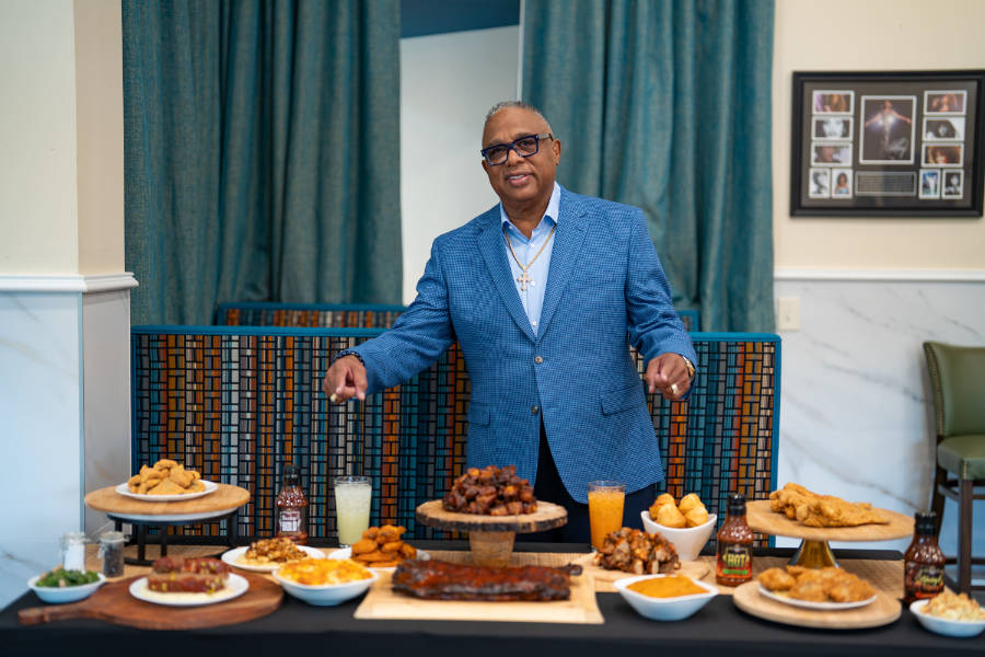 Photo of the owner of a BBQ restaurant